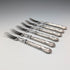 1973 British Vintage Sterling Silver Handle Dessert Fork x6 Harrison Brothers Case Included